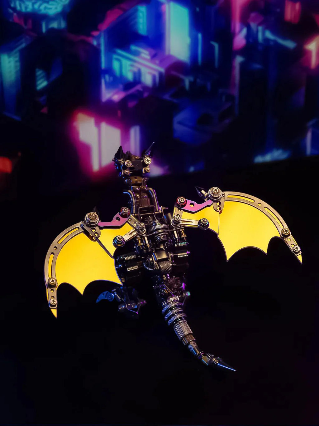 Mechanical Flying Dragon 3D Metal Puzzle Kit - 3d metal puzzle by Extoril