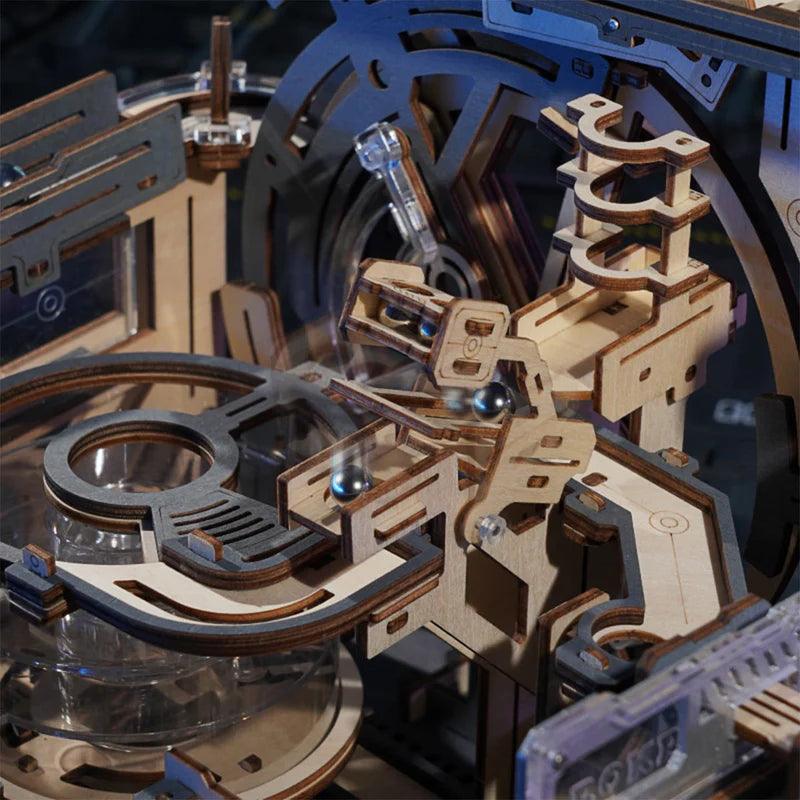 Cosmic Marble Labyrinth - 3D Wooden Mechanical Model Kit - 3D Wooden Puzzle by Extoril