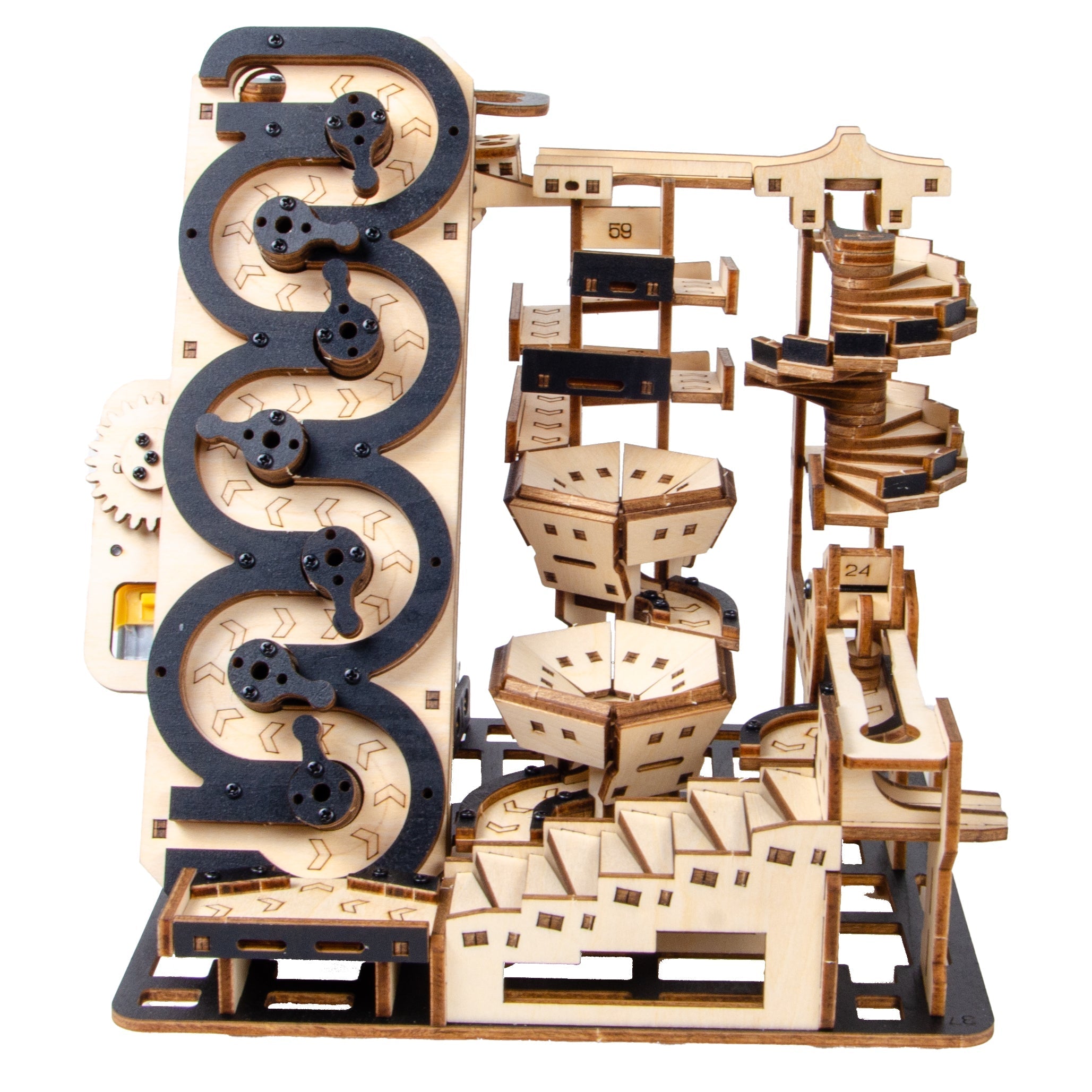 Electric Mechanical Marble Run 3D Wooden Puzzle - 3D Wooden Puzzle by Extoril
