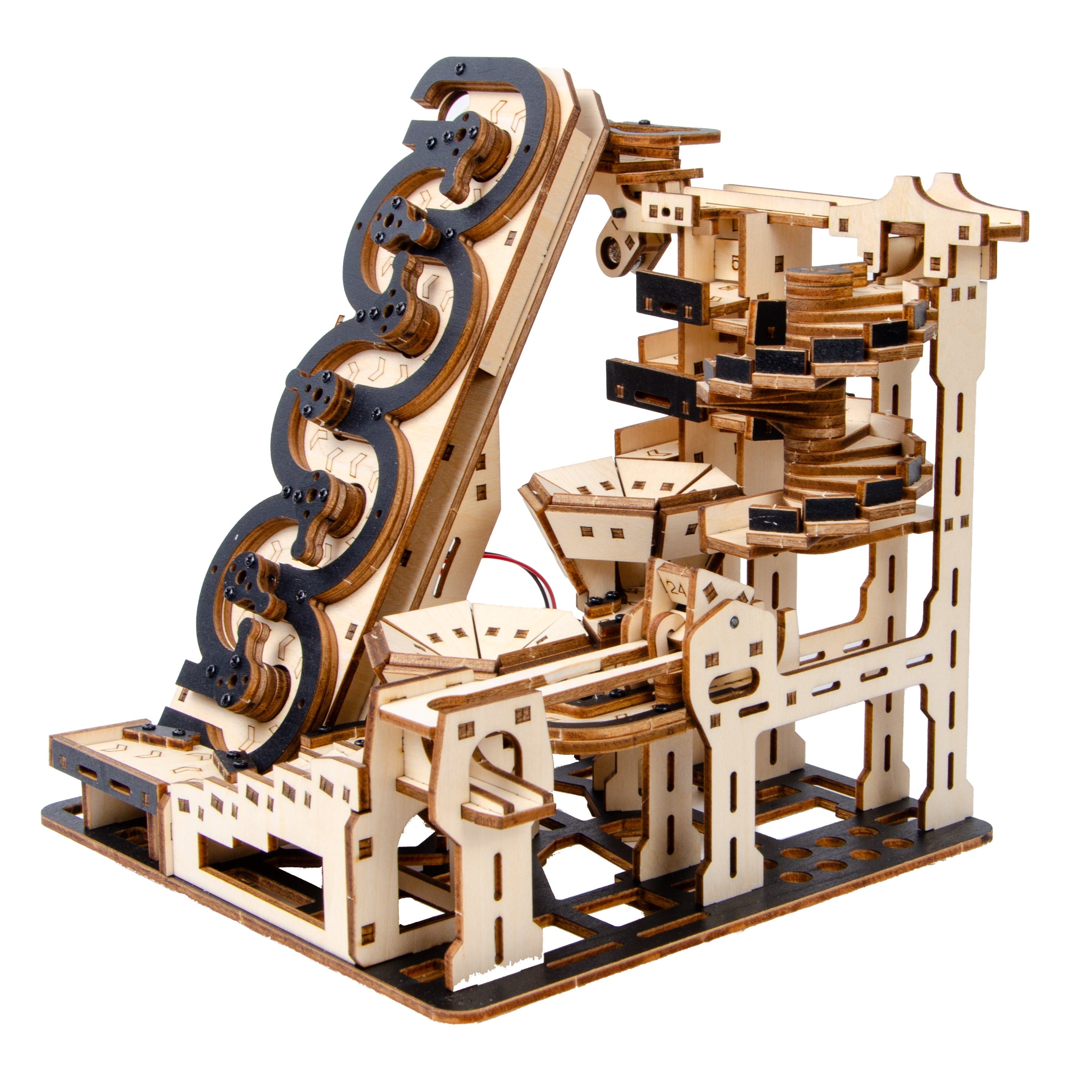 Electric Mechanical Marble Run 3D Wooden Puzzle - 3D Wooden Puzzle by Extoril