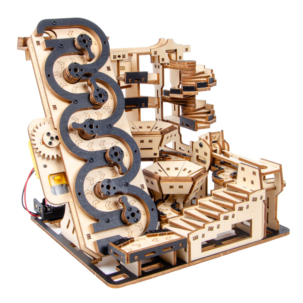 Electric Mechanical Marble Run 3D Wooden Puzzle - 3D Wooden Puzzle by Extoril