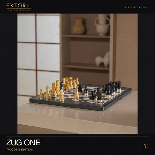 Extoril ZUG ONE Wooden Edition — product photograph with manufacturer lettering retouched and Extoril branded frame