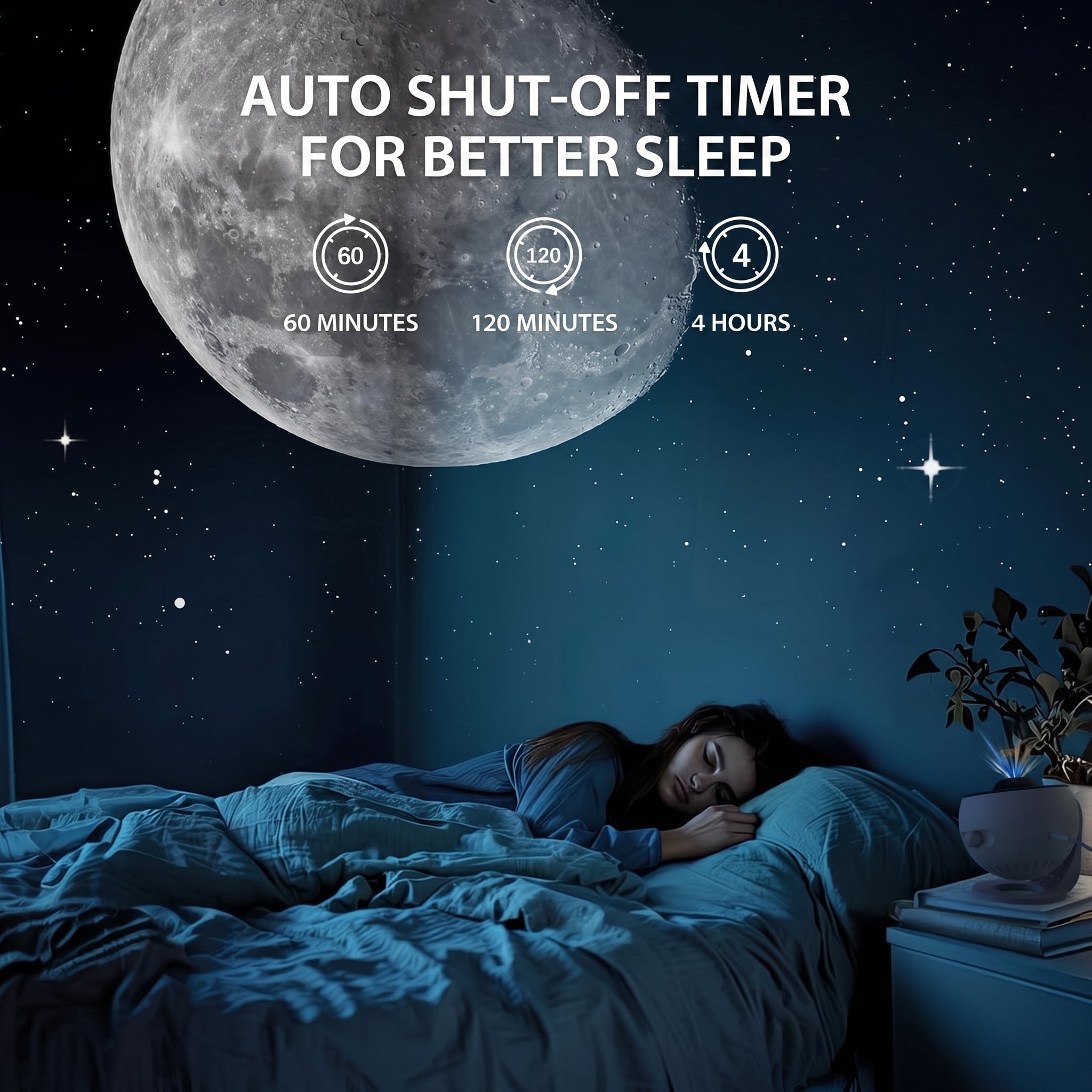 PlatixPro Galaxy Projector Pro LED Star Night Light 3 Slides