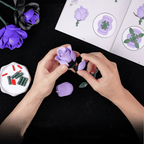 Purple Rose Bouquet Building Blocks Set - DIY Flower by Extoril