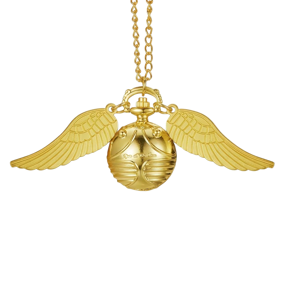 Golden Snitch Pocket Watch Necklace - Gadget by Extoril
