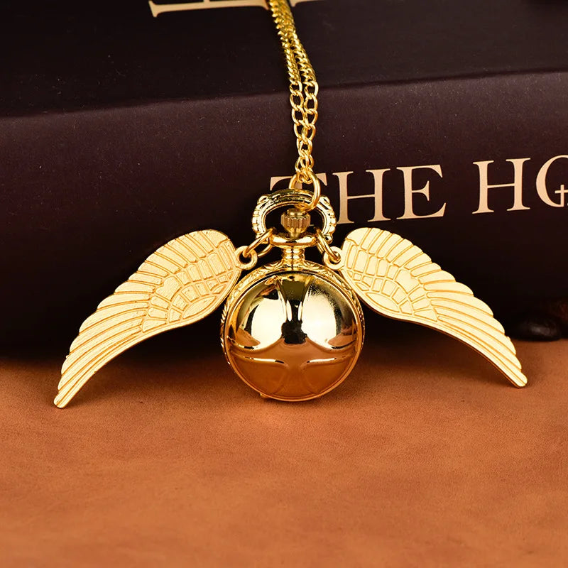 Golden Snitch Pocket Watch Necklace - Gadget by Extoril