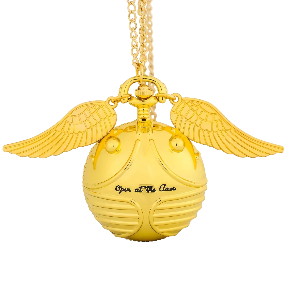 Golden Snitch Pocket Watch Necklace - Gadget by Extoril