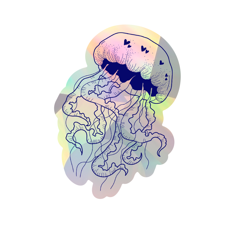 PrismVeil Medusara — Jellyfish Rainbow Window Film