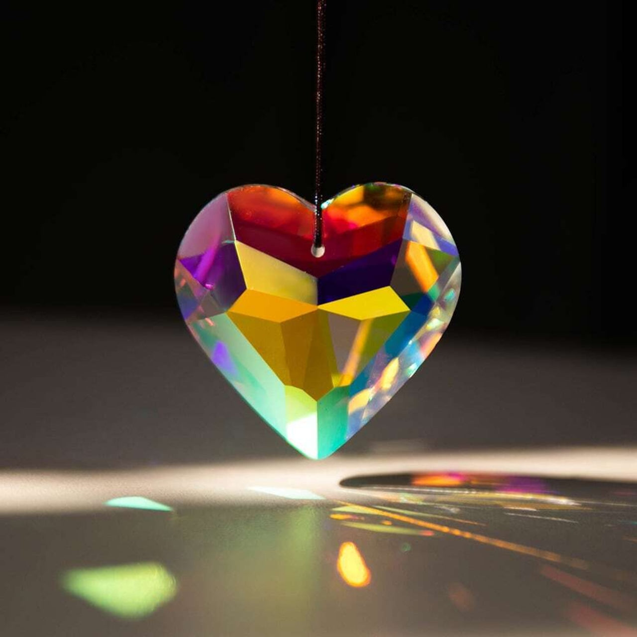 PrismGlow Crystal Suncatcher - lightbloom-heart-crystal-suncatcher-2