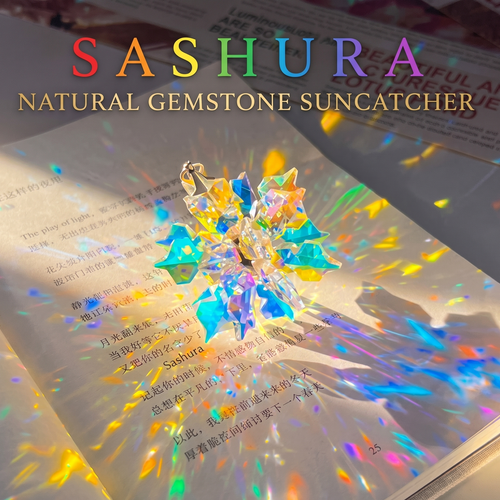 PrismGlow Crystal Suncatcher - lightbloom-snow-crystal-suncatcher