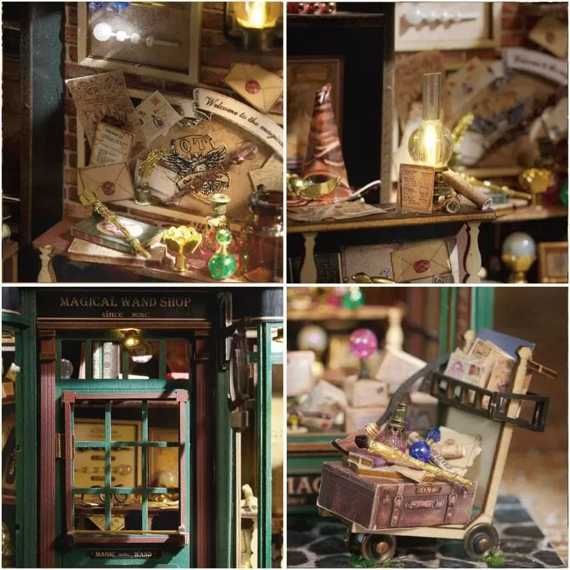 Miniature Magic Shop DIY Building Kit - DIY Booknooks by Extoril