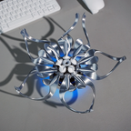 Metal Flower Sculpture Mechanical Steampunk - Gadget by Extoril