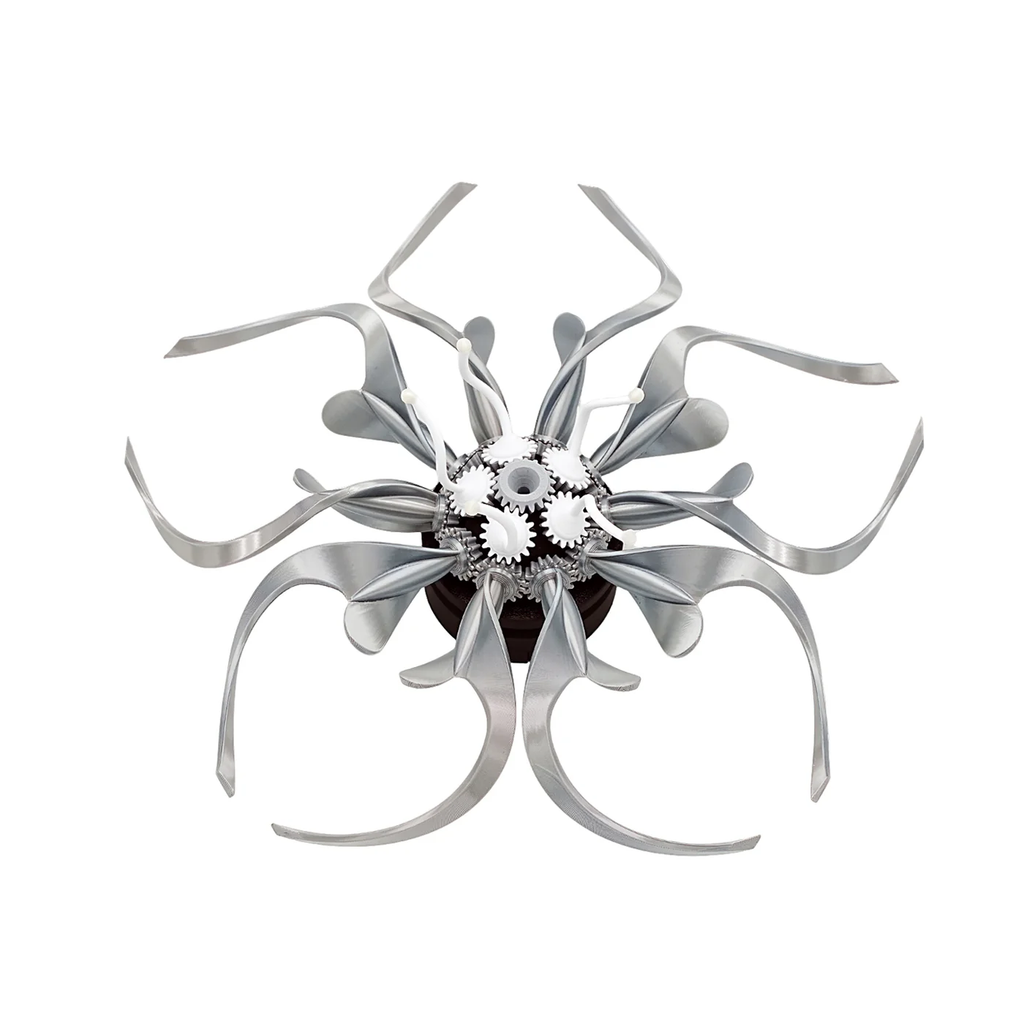 Metal Flower Sculpture Mechanical Steampunk - Gadget by Extoril