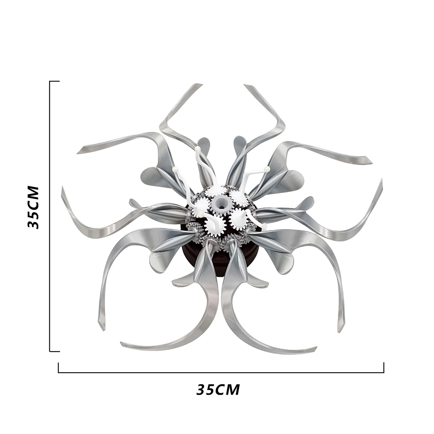 Metal Flower Sculpture Mechanical Steampunk - Gadget by Extoril
