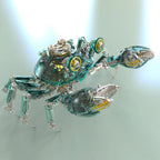 Cybernetic Crab 3D Metal Model Kit - 3d metal puzzle by Extoril