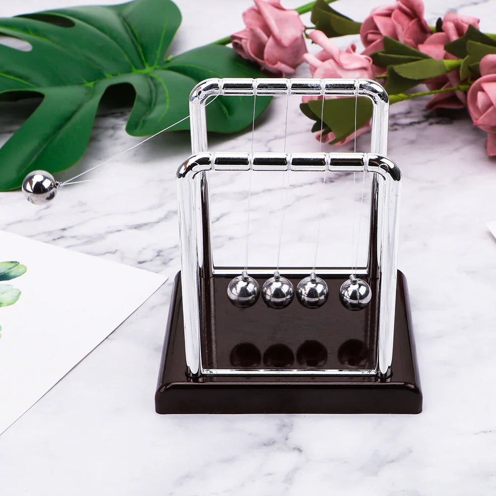 Newton Cradle Executive Desk Physics Demonstrator - home decor by Extoril