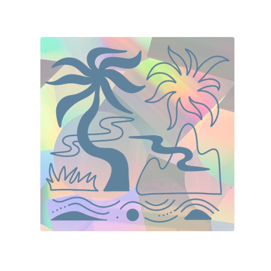 PrismVeil Verdana — Botanical Oasis Rainbow Window Film