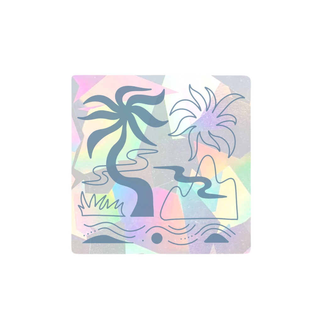 PrismVeil Verdana — Botanical Oasis Rainbow Window Film
