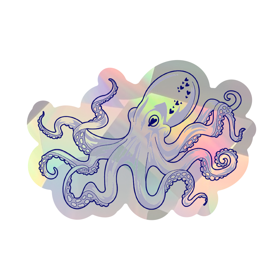 PrismVeil Tentaclia — Octopus Rainbow Window Film