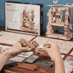 Classic Printing Press Musical Workshop - 3D Wooden Puzzle by Extoril
