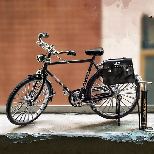 1:10 Scale DIY Retro Bicycle Model Kit 51-Piece Zinc Alloy Nostalgic Assembly - Gadget by Extoril