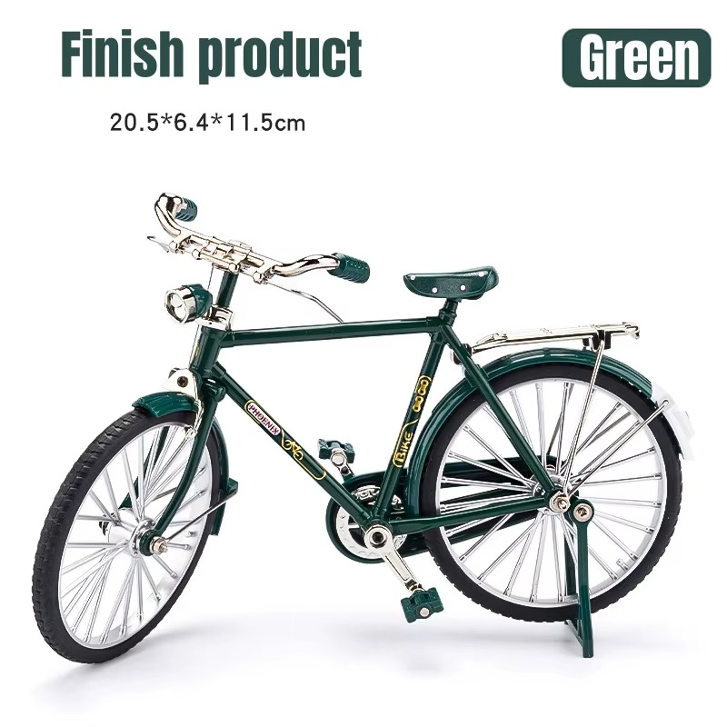 1:10 Scale DIY Retro Bicycle Model Kit 51-Piece Zinc Alloy Nostalgic Assembly - Gadget by Extoril