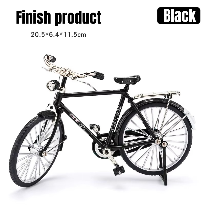 1:10 Scale DIY Retro Bicycle Model Kit 51-Piece Zinc Alloy Nostalgic Assembly - Gadget by Extoril