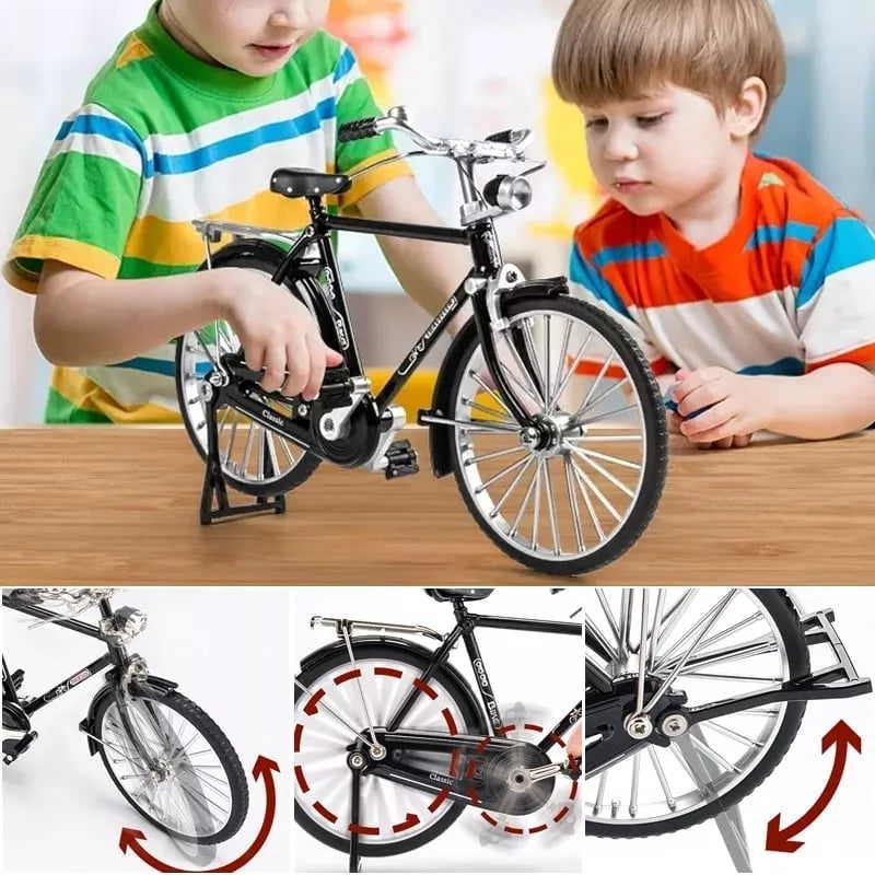 1:10 Scale DIY Retro Bicycle Model Kit 51-Piece Zinc Alloy Nostalgic Assembly - Gadget by Extoril