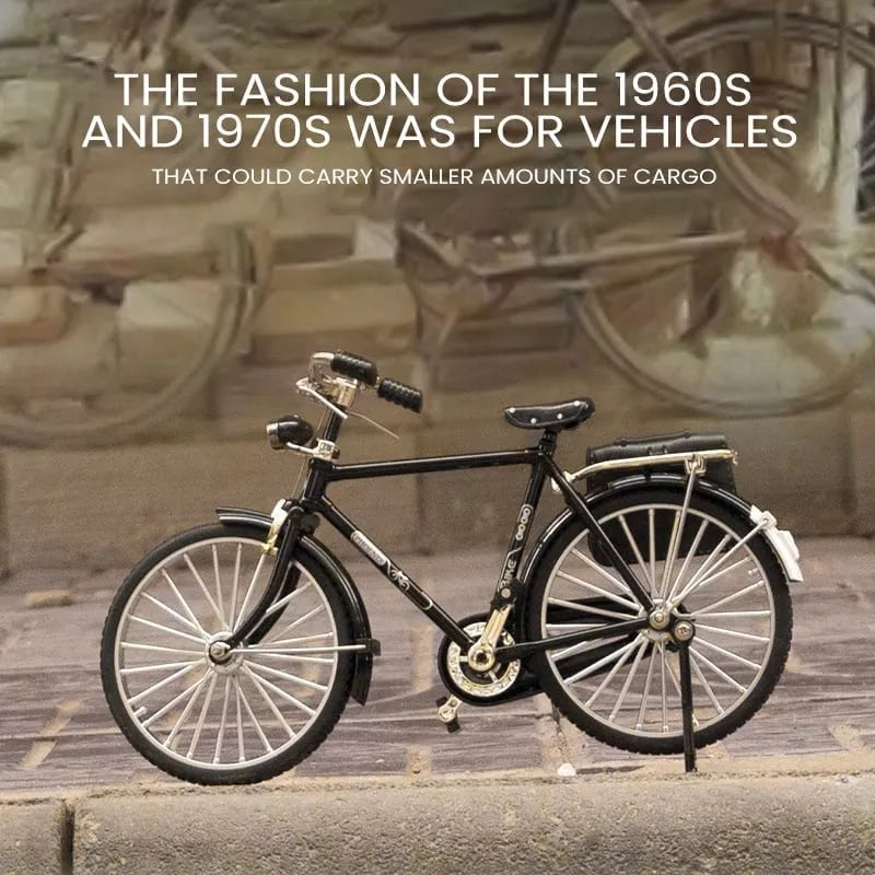 1:10 Scale DIY Retro Bicycle Model Kit 51-Piece Zinc Alloy Nostalgic Assembly - Gadget by Extoril
