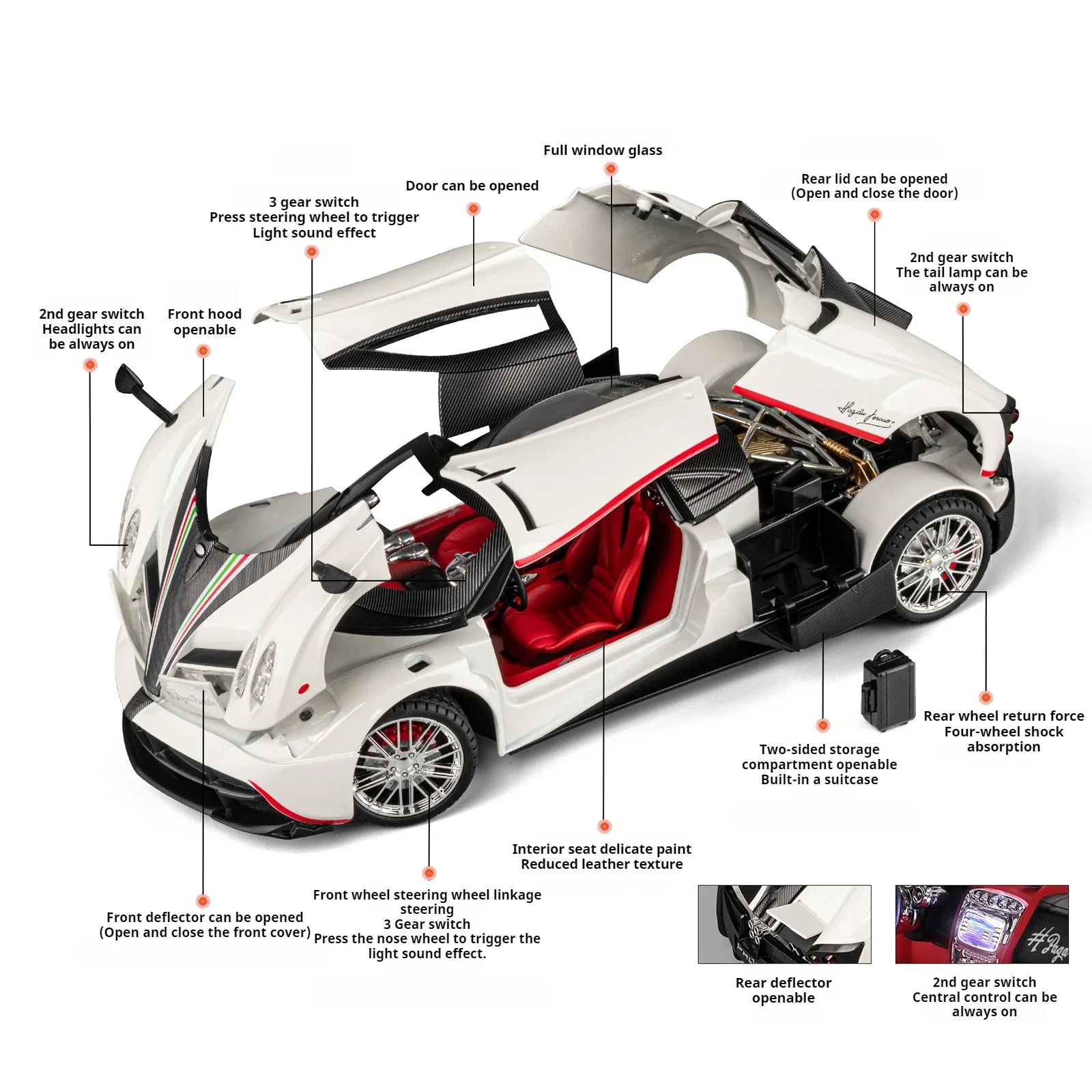 1:18 Pagani Huayra Diecast Model Car - Gadget by Extoril