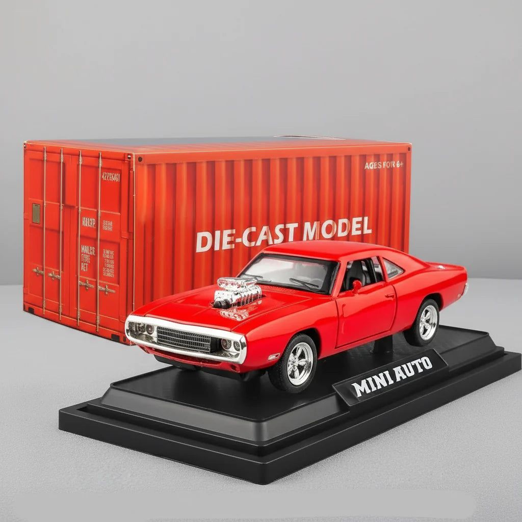 1:32 1970 Charger Diecast Pull-Back Model Car - home decor by Extoril