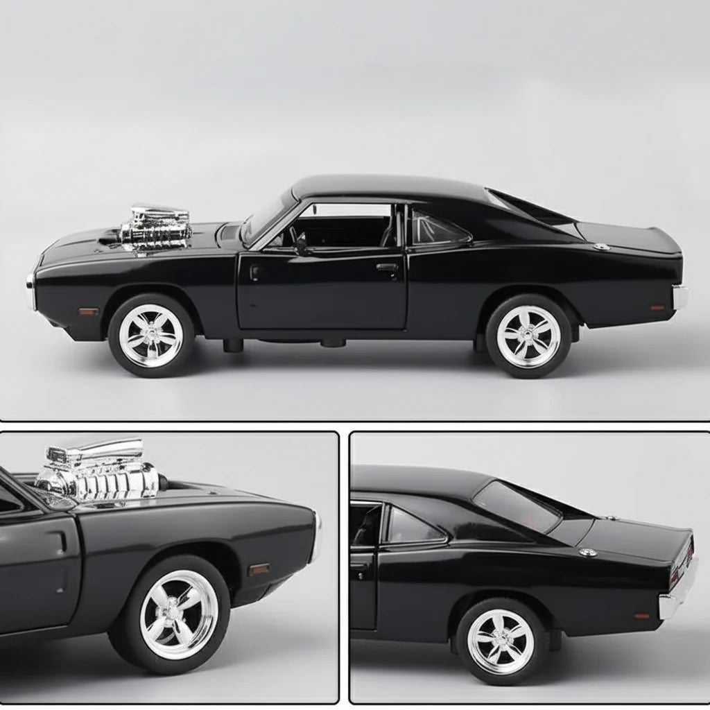 1:32 1970 Charger Diecast Pull-Back Model Car - home decor by Extoril