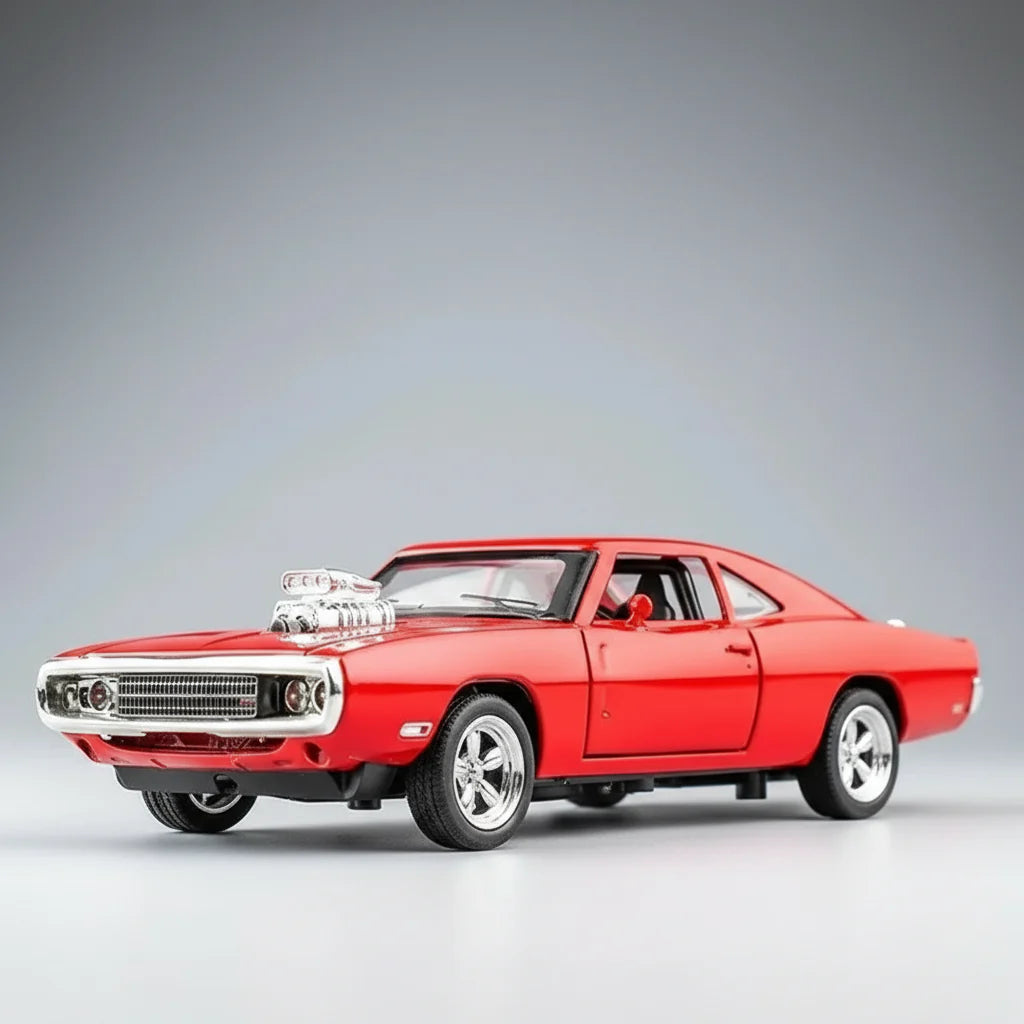 1:32 1970 Charger Diecast Pull-Back Model Car - home decor by Extoril