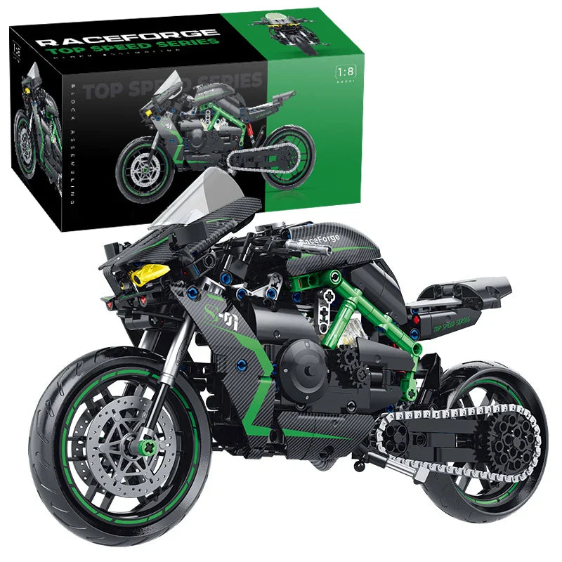 1:8 Motorcycle Building Block Set - Gadget by Extoril