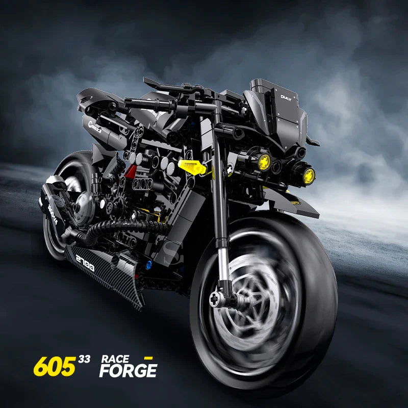 1:8 Motorcycle Building Block Set - Gadget by Extoril