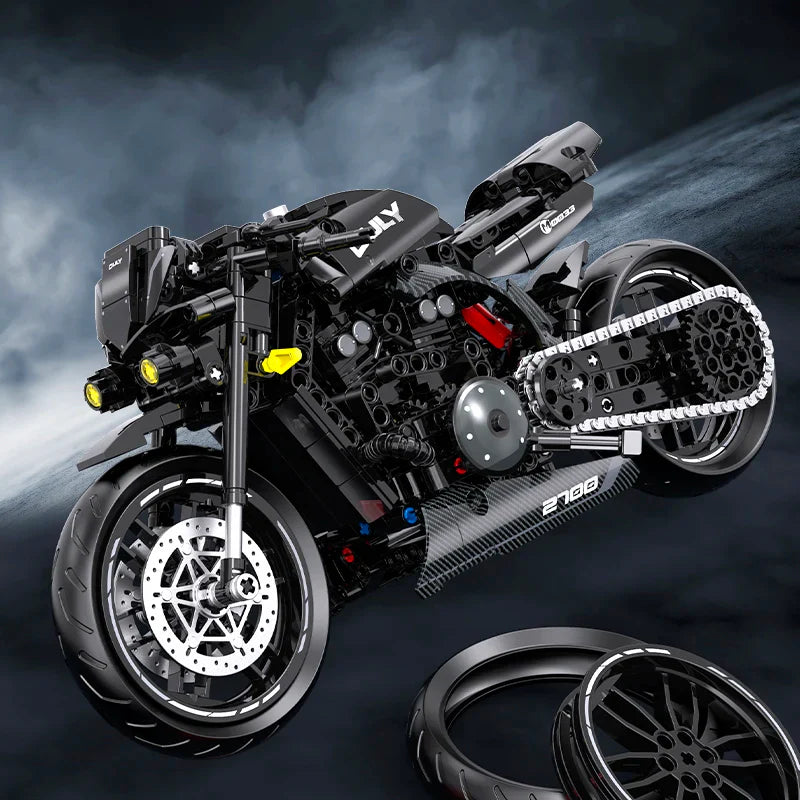 1:8 Motorcycle Building Block Set - Gadget by Extoril