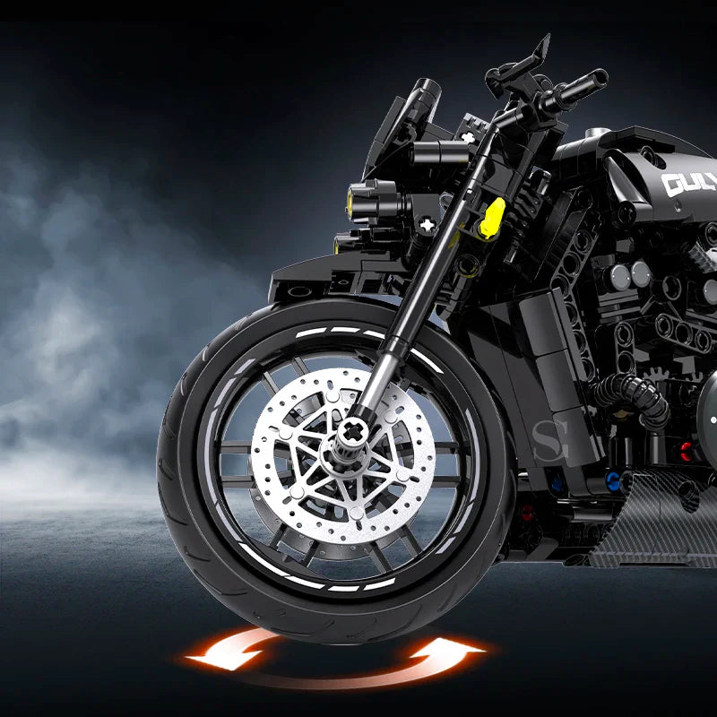 1:8 Motorcycle Building Block Set - Gadget by Extoril