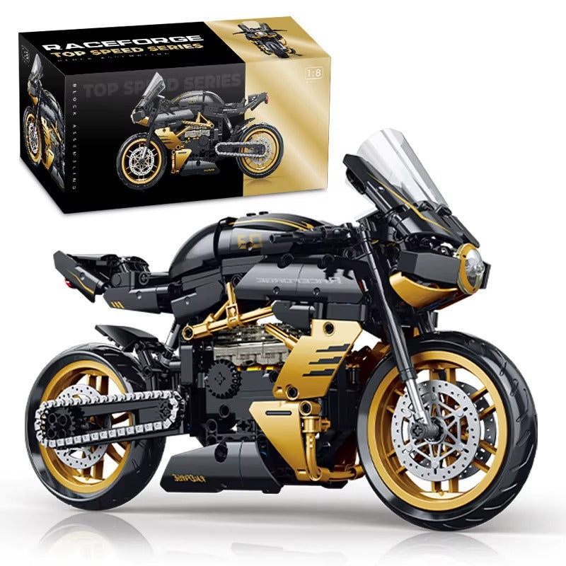 1:8 Motorcycle Building Block Set - Gadget by Extoril