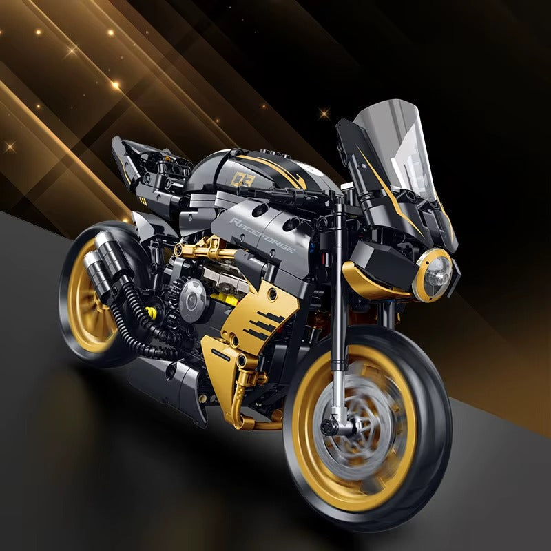 1:8 Motorcycle Building Block Set - Gadget by Extoril