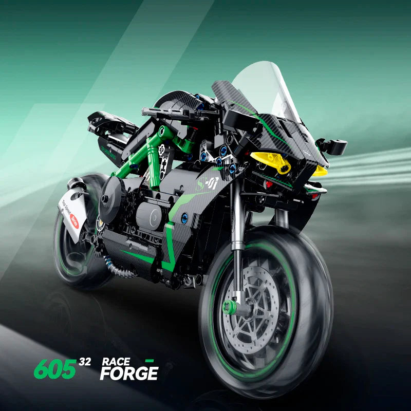 1:8 Motorcycle Building Block Set - Gadget by Extoril