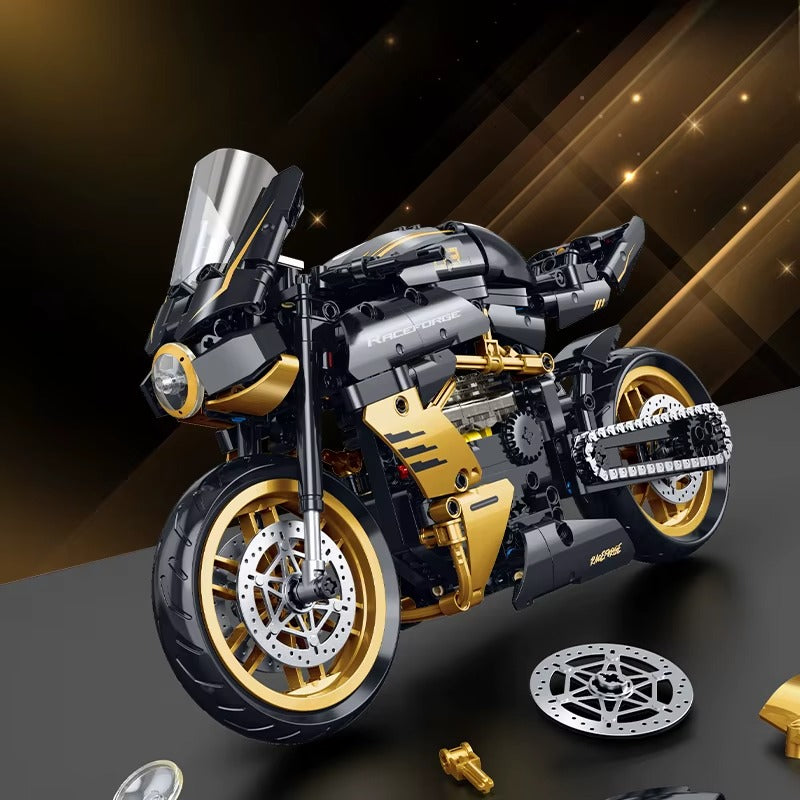 1:8 Motorcycle Building Block Set - Gadget by Extoril