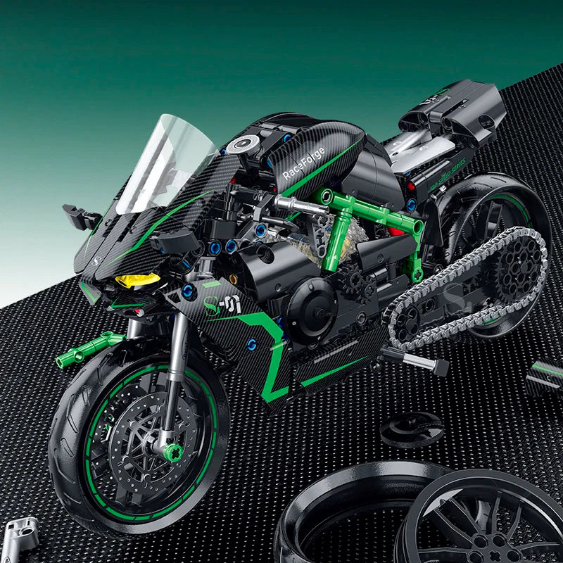 1:8 Motorcycle Building Block Set - Gadget by Extoril