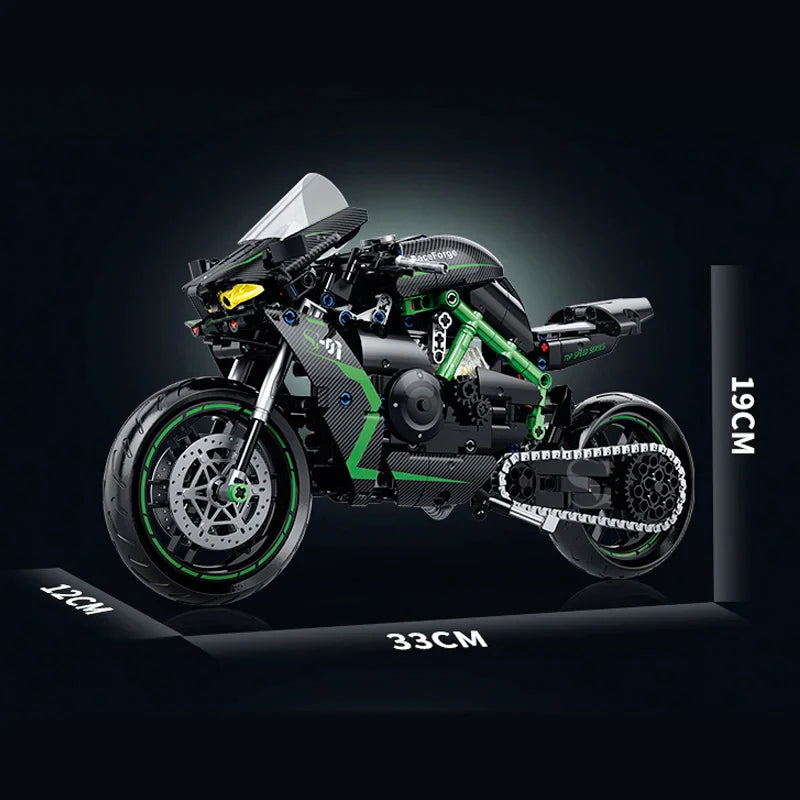 1:8 Motorcycle Building Block Set - Gadget by Extoril