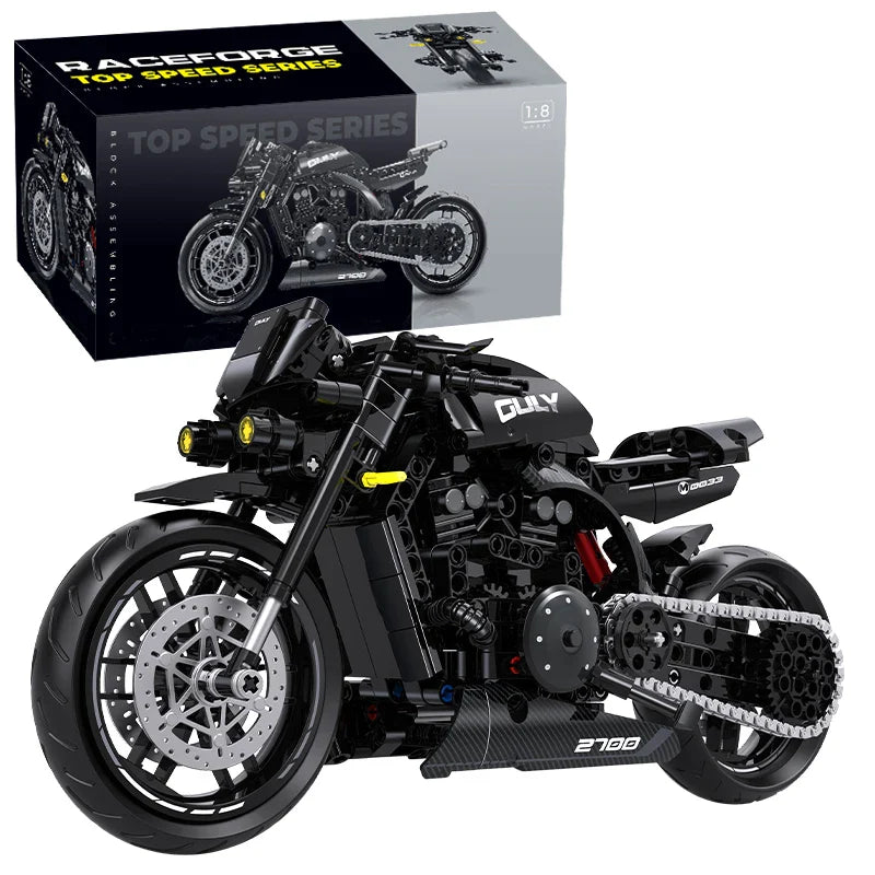 1:8 Motorcycle Building Block Set - Gadget by Extoril
