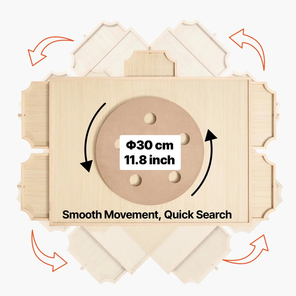 Puzzle Board with Rotating Base - 3D Wooden Puzzle by Extoril