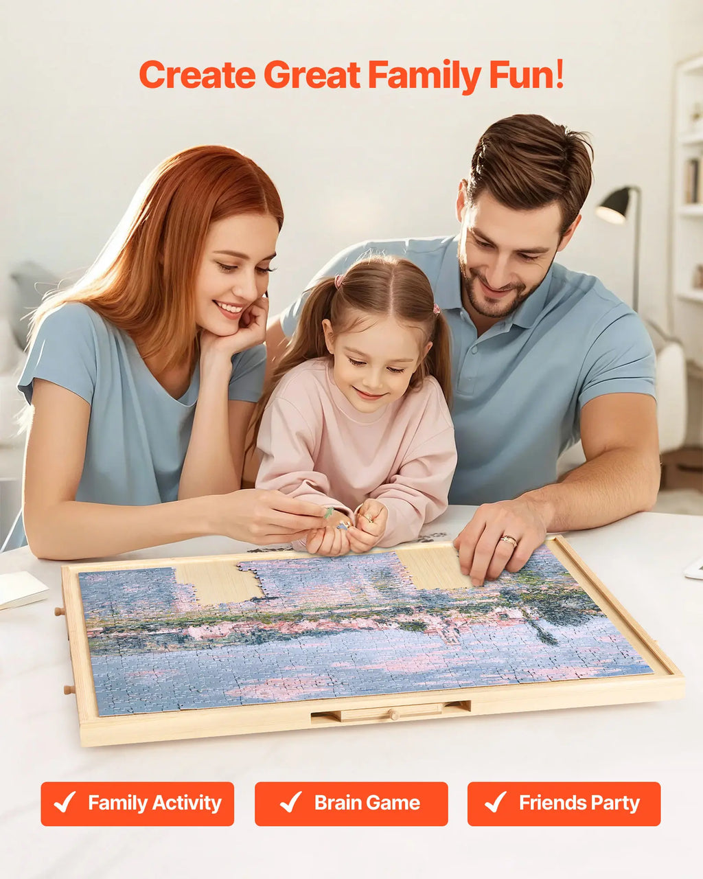 Puzzle Board with Rotating Base - 3D Wooden Puzzle by Extoril
