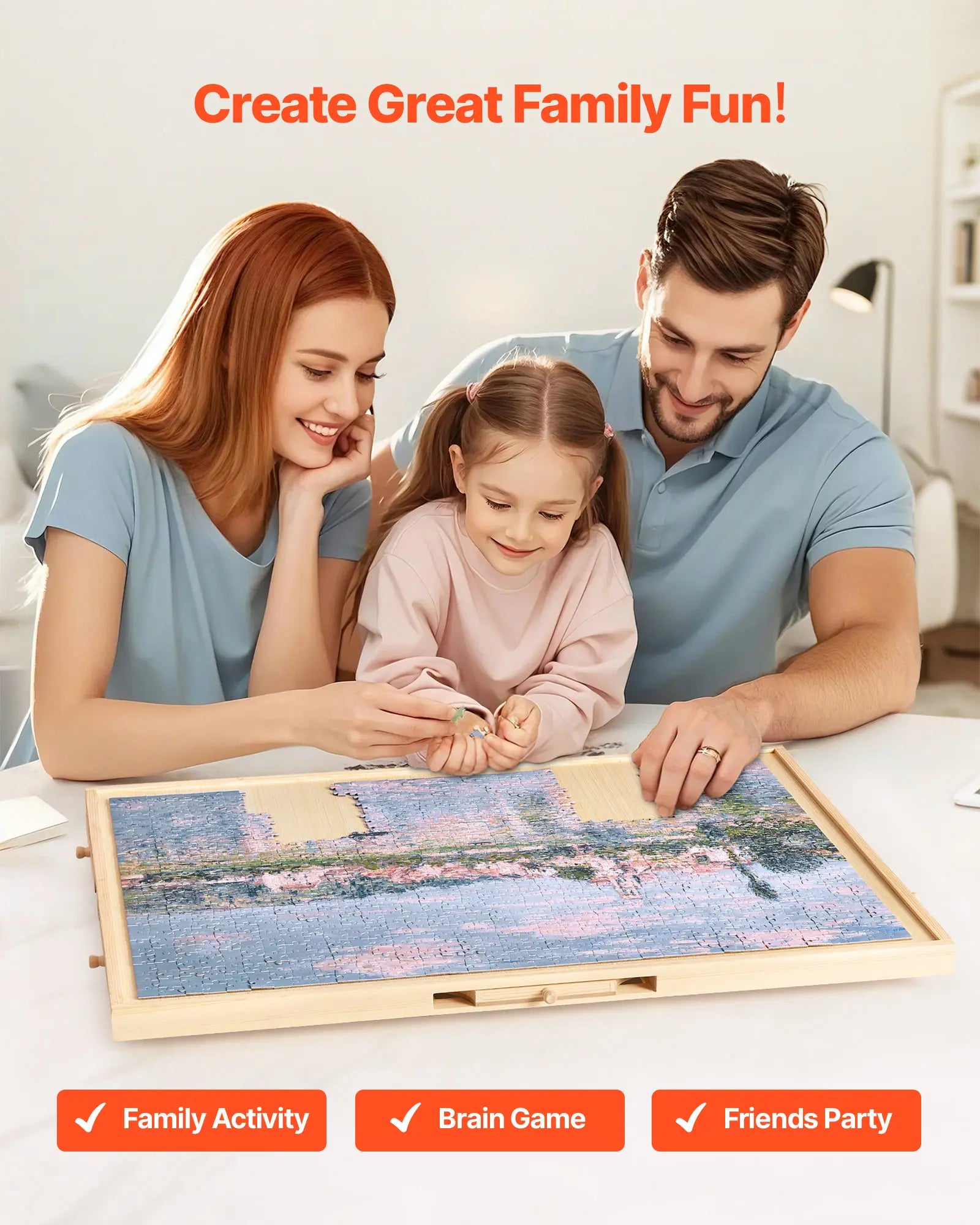 Puzzle Board with Rotating Base - 3D Wooden Puzzle by Extoril