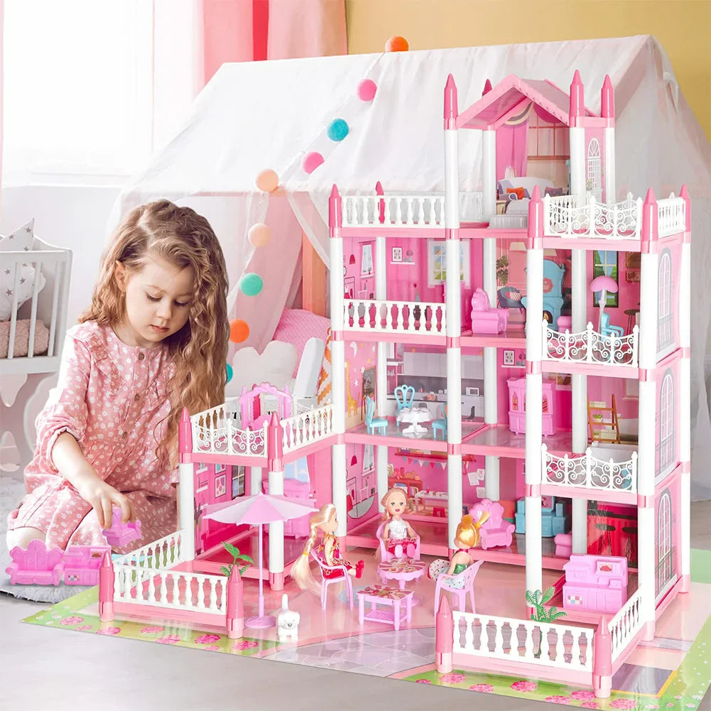 DIY Dollhouse Kit with 11 Rooms - Miniature for Girls - DIY Miniature by Extoril
