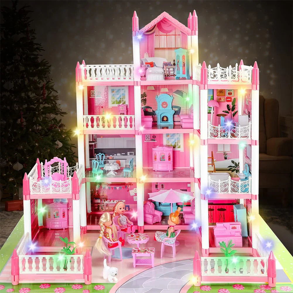DIY Dollhouse Kit with 11 Rooms - Miniature for Girls - DIY Miniature by Extoril