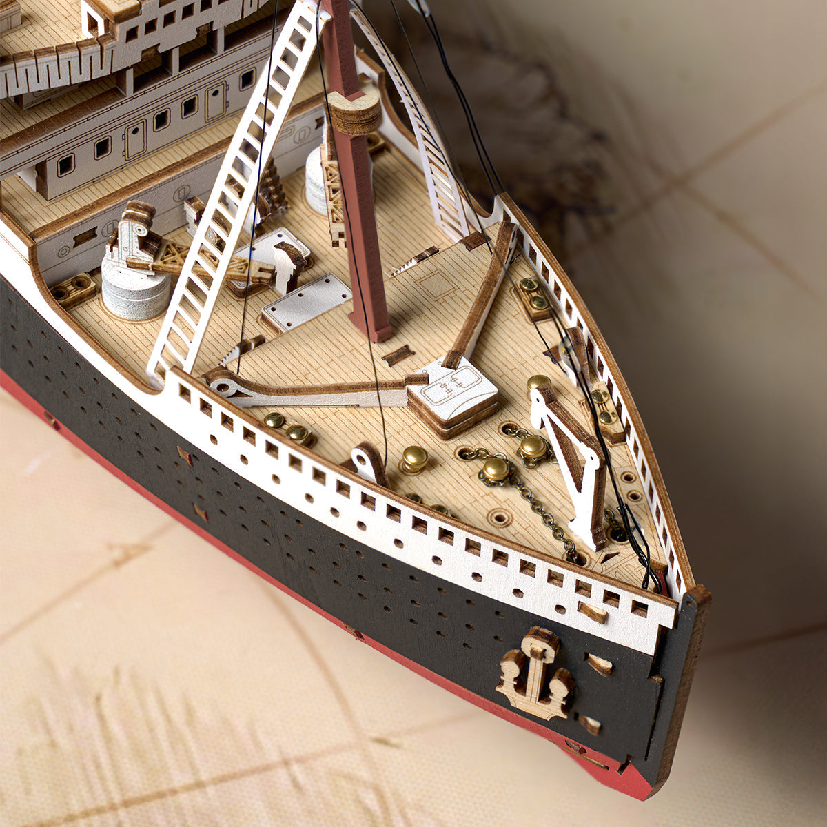 Titanic 3D Wooden Model Kit with LED - 3D Wooden Puzzle by Extoril